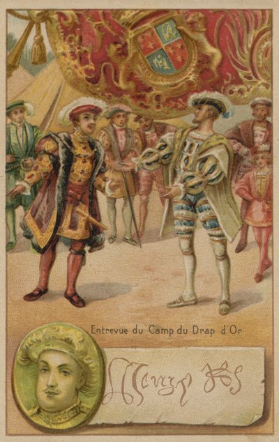Encuentro de Enrique VIII de Inglaterra y Francisco I de Francia en el Campo del Paño de Oro, 1520 de European School